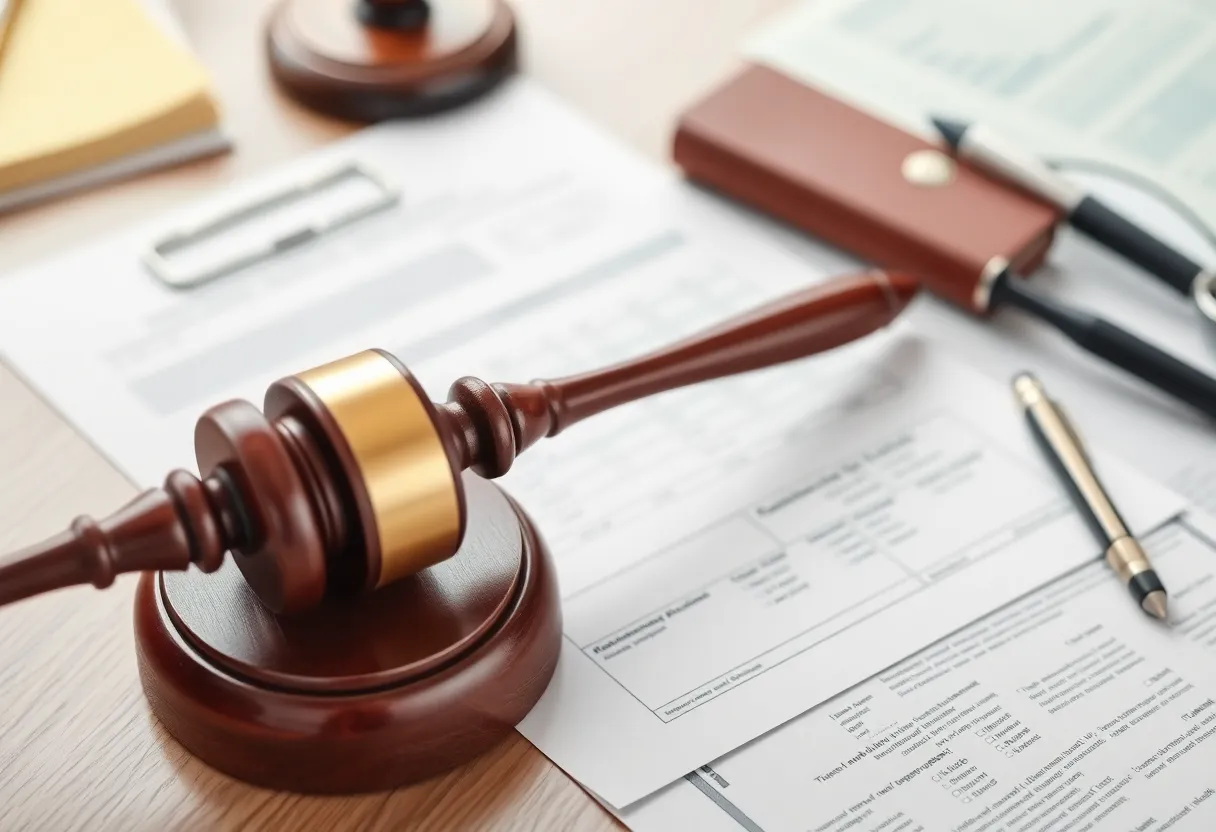 A gavel next to subscription forms representing legal changes to auto-renewal laws.