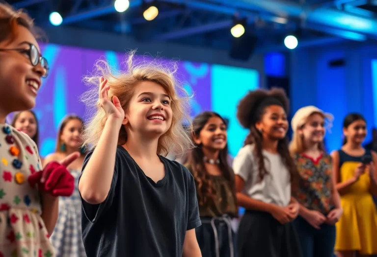 Young artists showcasing their talents for the Artist of the Year awards in Orange County.
