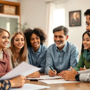 Families in California engaged in discussion on citizenship rights