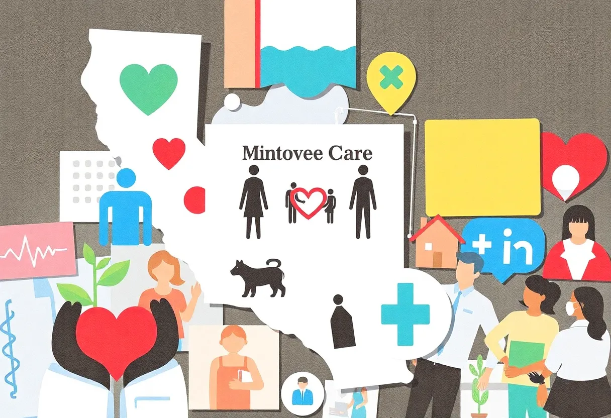 Visual representation of California's Medi-Cal healthcare services and support.
