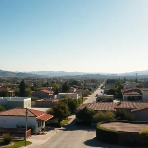 A panoramic view of Grass Valley, California, representing community life.