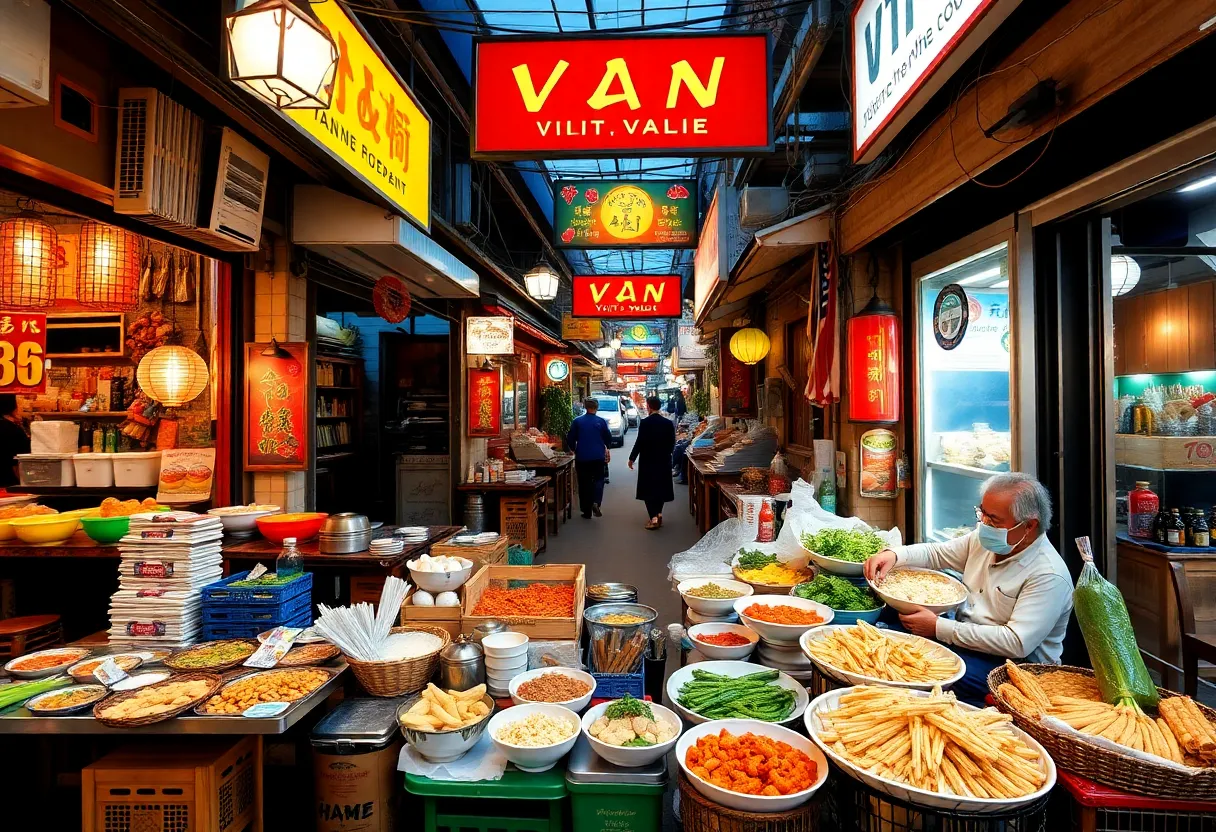 A colorful display of Vietnamese cuisine in Orange County.