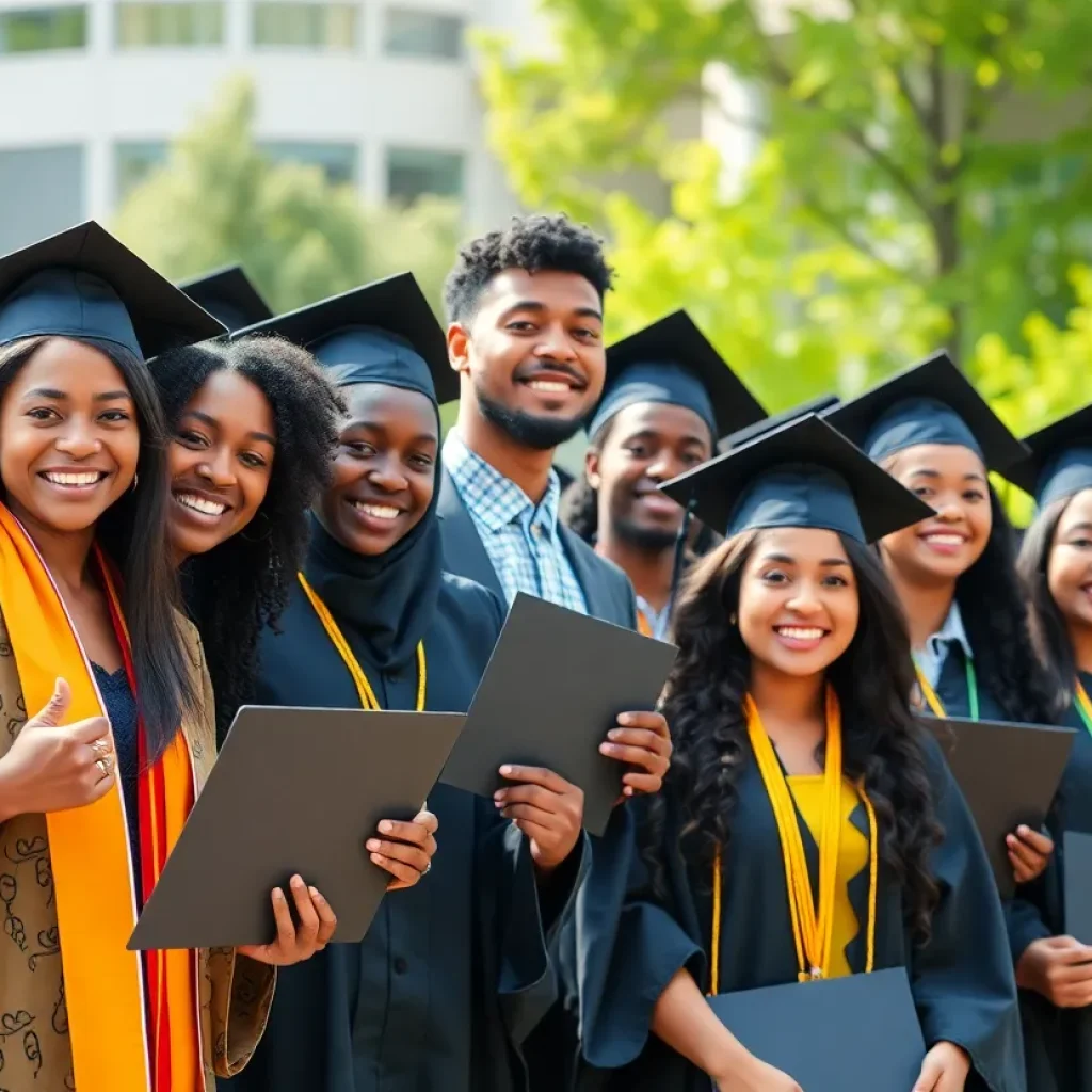 Celebration of Latino leadership students at Vanguard University