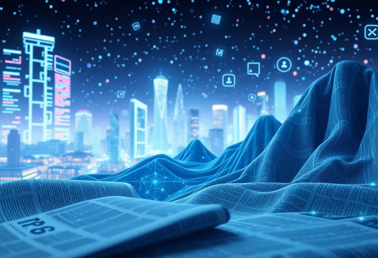 Conceptual illustration of an AI-powered paywall in digital media