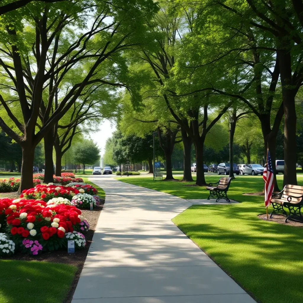 A tranquil park in Buellton symbolizing community remembrance.