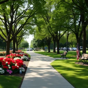 A tranquil park in Buellton symbolizing community remembrance.