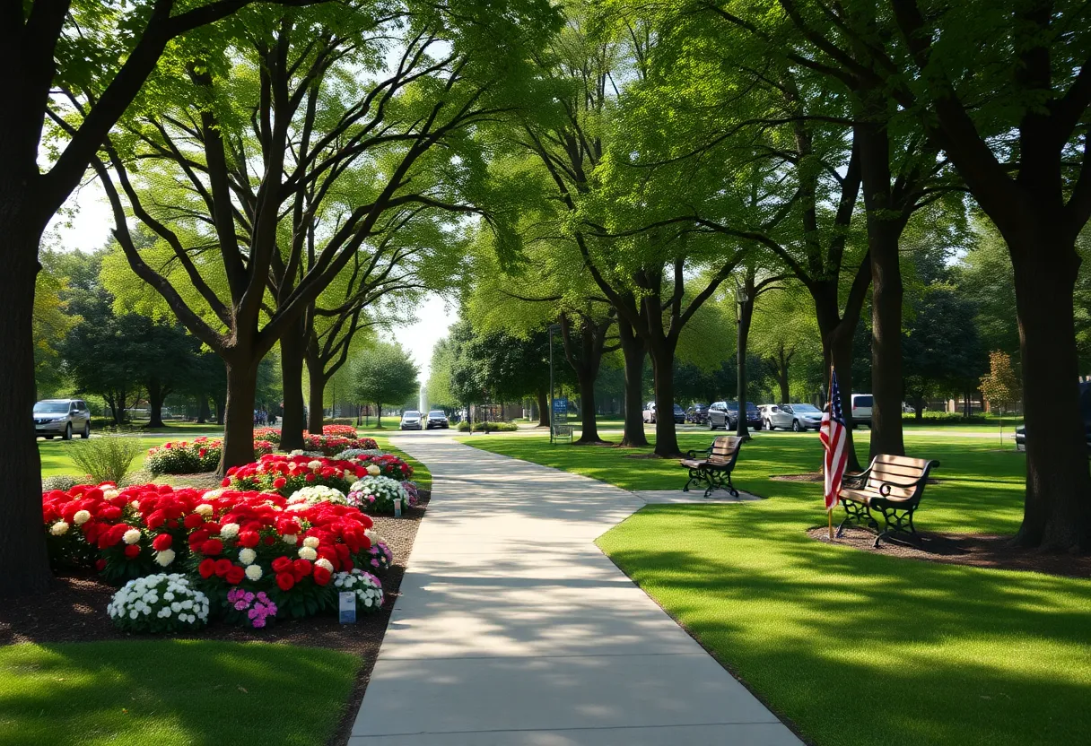 A tranquil park in Buellton symbolizing community remembrance.