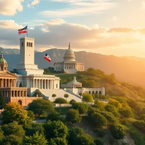 A panoramic view of California symbolizing governance and hope.