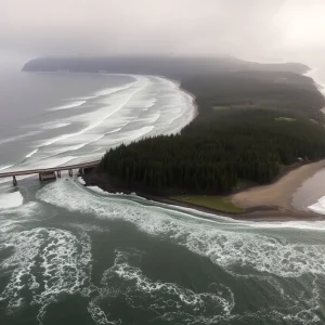 Visualization of the Cascadia Subduction Zone impact on the coastline