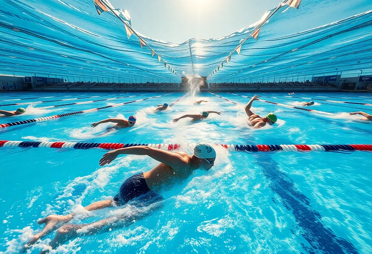 Swimmers competing at CIF-SS Division 1 Championships