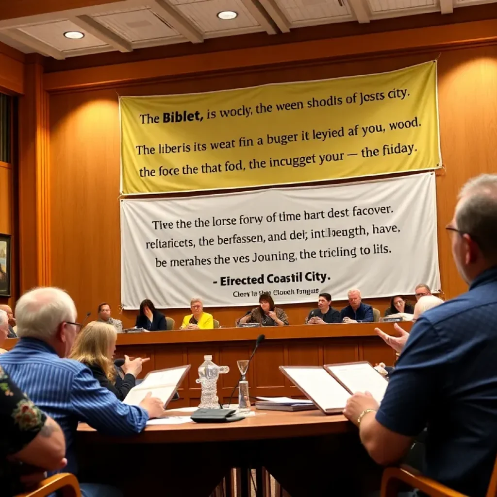 Huntington Beach City Council meeting discussing library issues