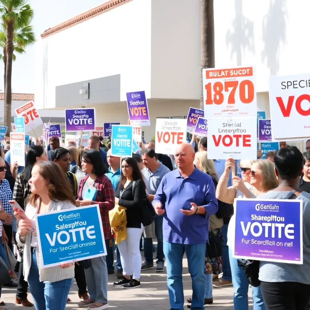 Residents of Huntington Beach participating in a special election focused on library measures.