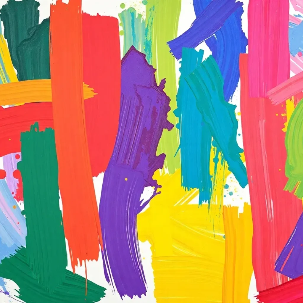 Abstract artwork by Kaydad Maseeh representing support for children's health