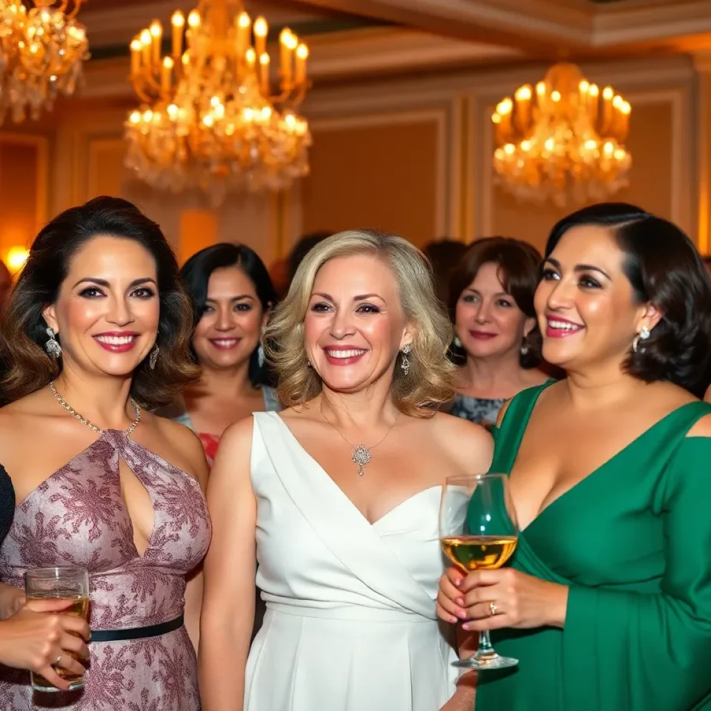 Olivia Munn receiving the Courage Award at a gala