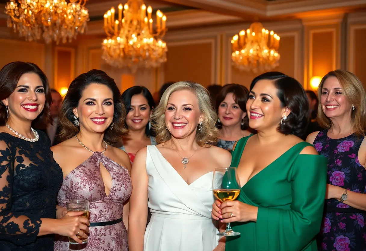 Olivia Munn receiving the Courage Award at a gala