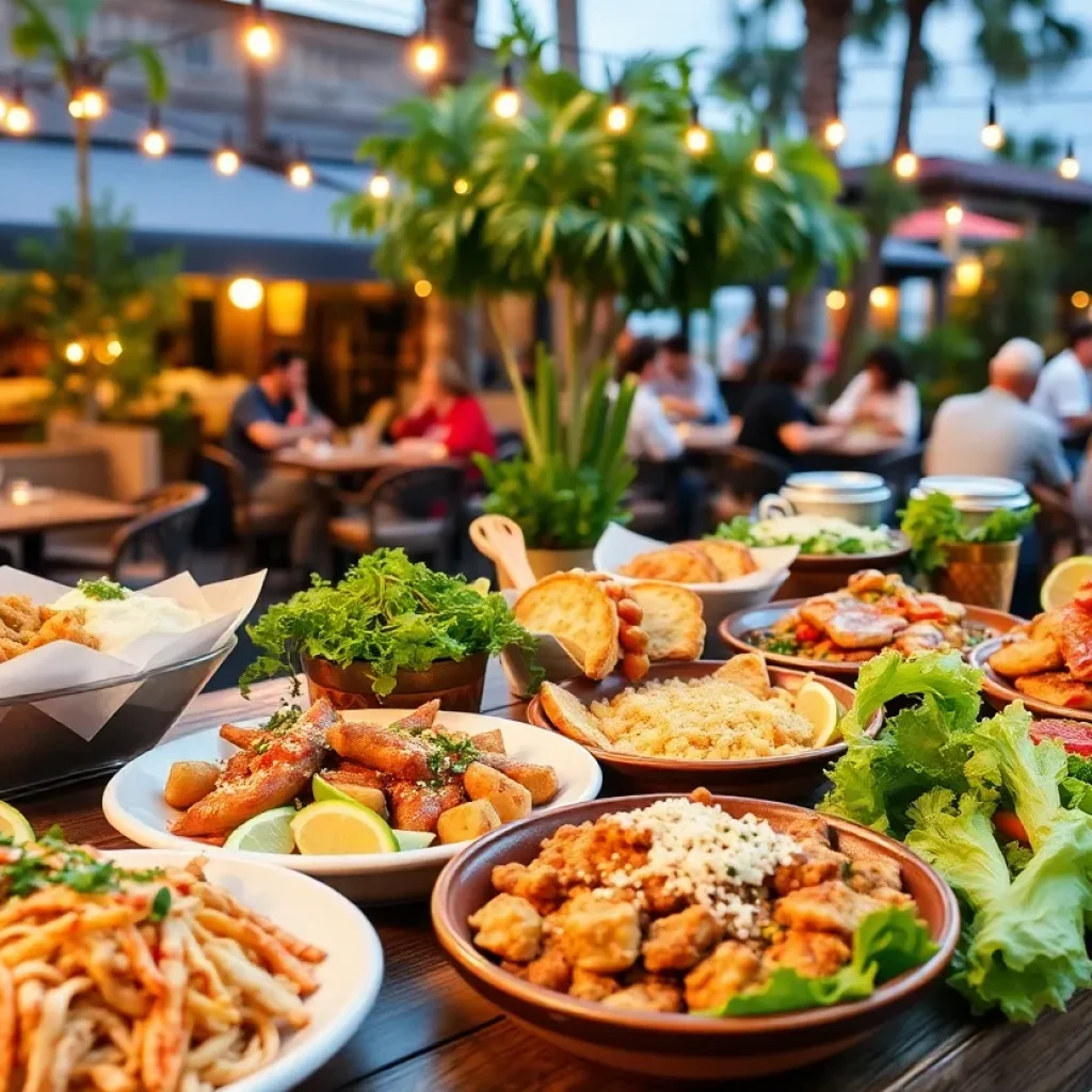 A variety of delicious dishes representing Orange County's culinary diversity