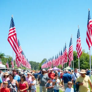 Families and flags at the Orange County Memorial Day events.