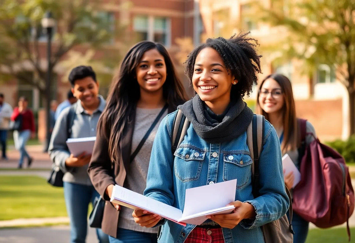 Students on Vanguard University campus participating in activities related to the Headwind Scholars program.