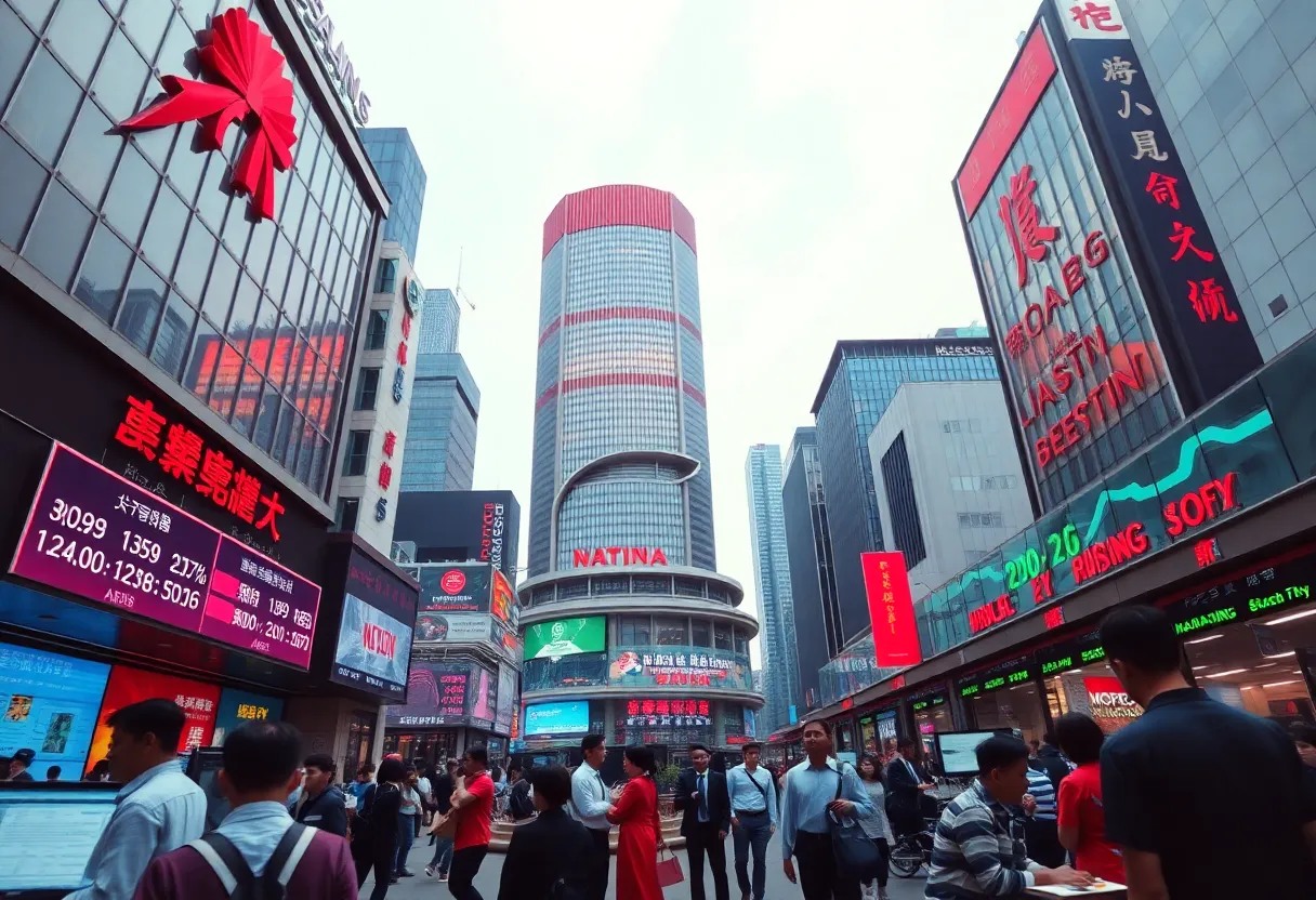 Stock market scene showcasing Asian stocks rising