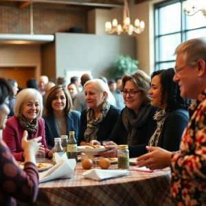 Costa Mesa community members participating in a nonprofit collaboration luncheon