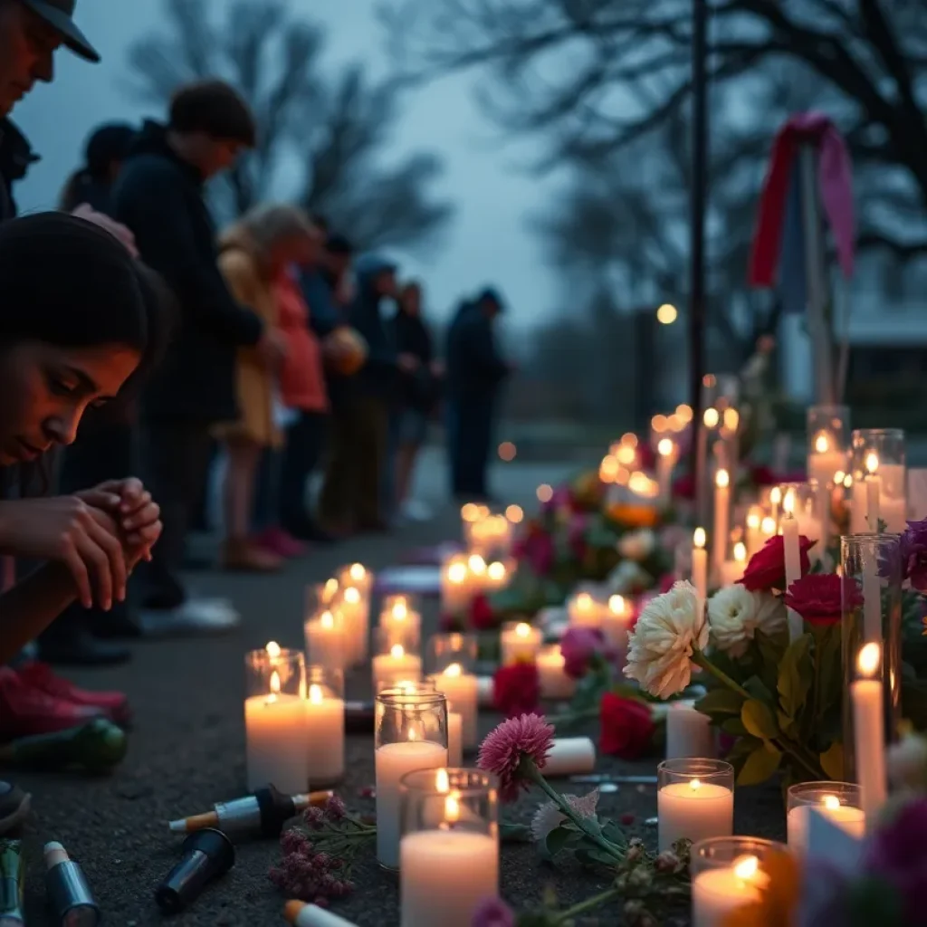 Community memorial for a young woman lost to gun violence