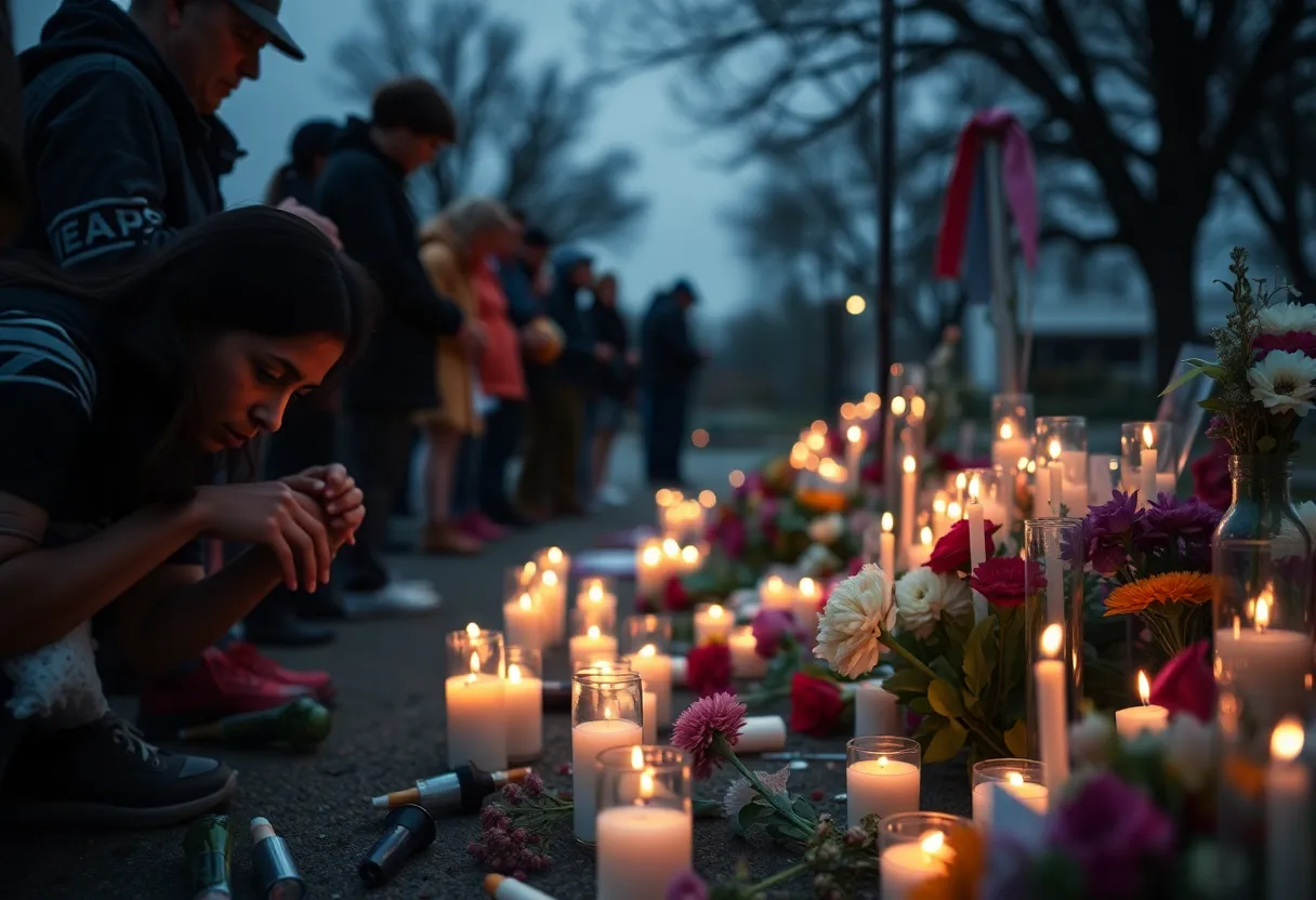 Community memorial for a young woman lost to gun violence