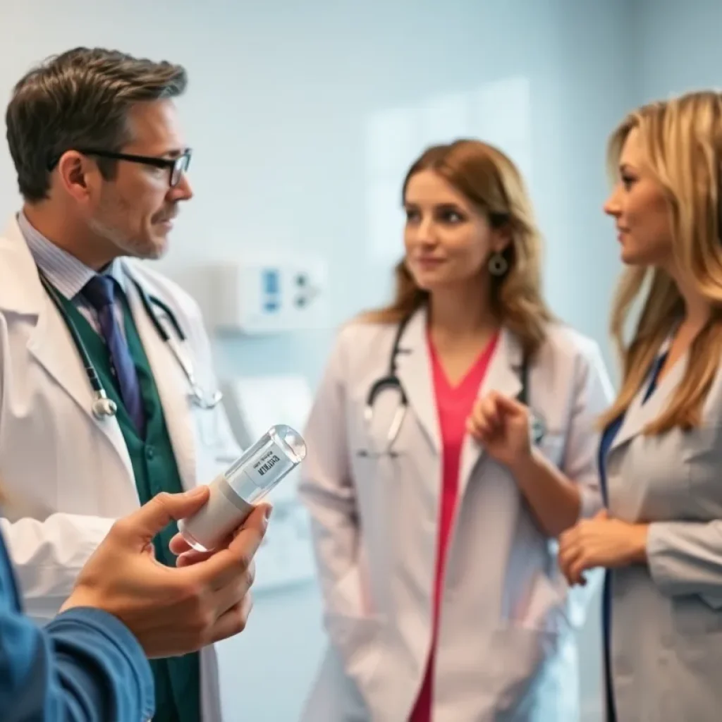 EsoGuard test being conducted in a medical office