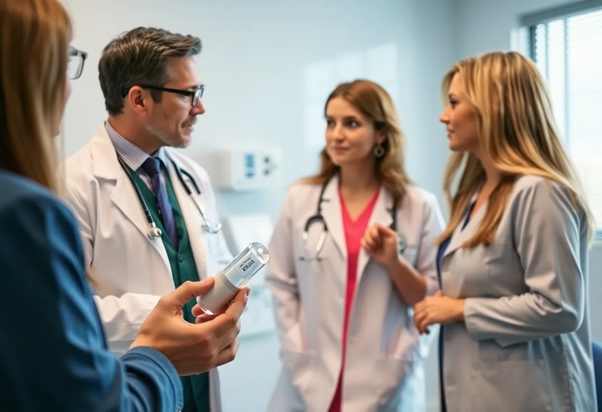 EsoGuard test being conducted in a medical office