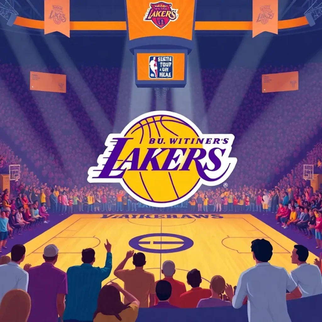 Celebration of the Los Angeles Lakers ownership transition