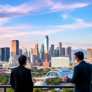 Professionals analyzing salary data in Los Angeles