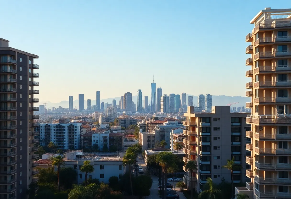 Scenic view of condos in Orange County