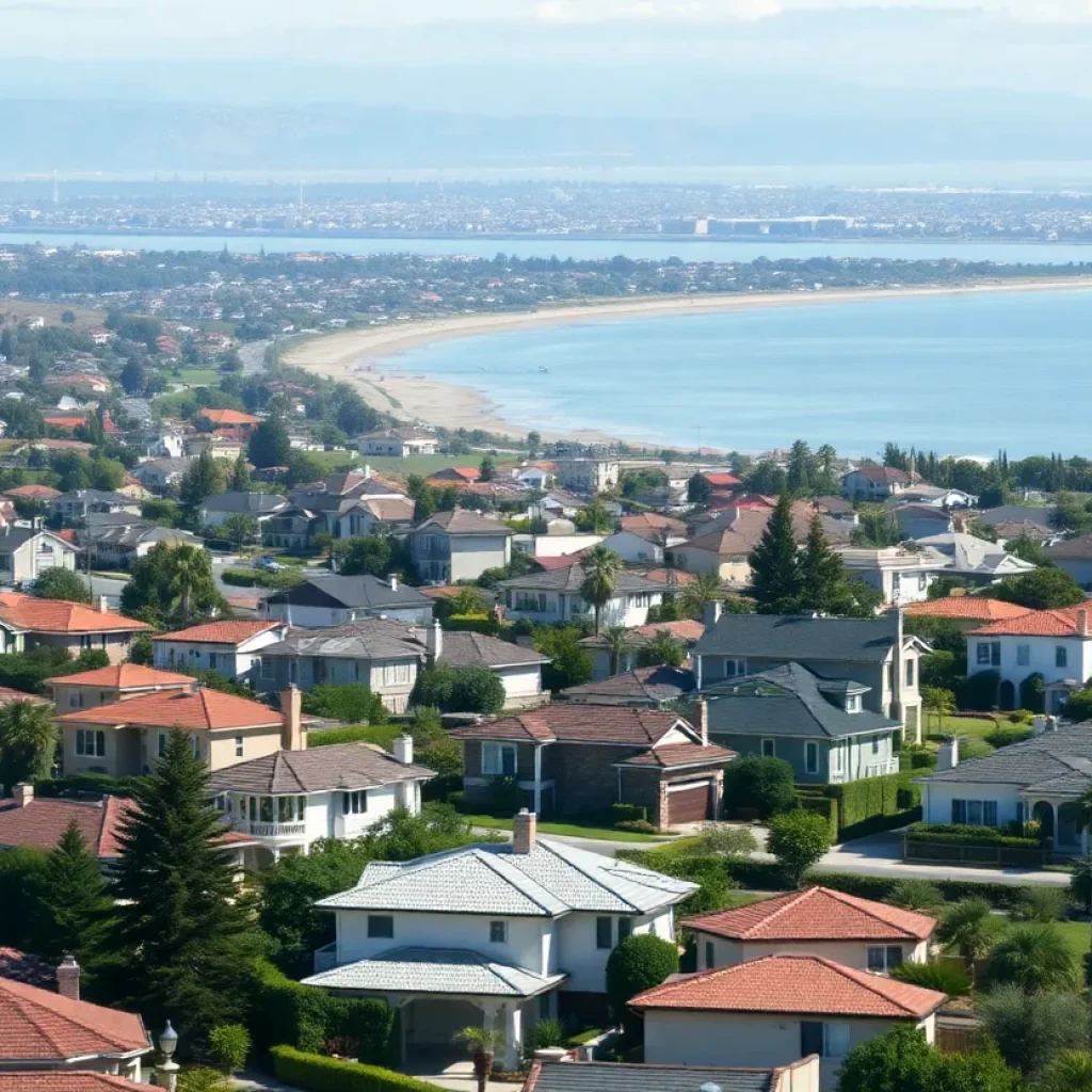Scenic view of residential homes in Orange County