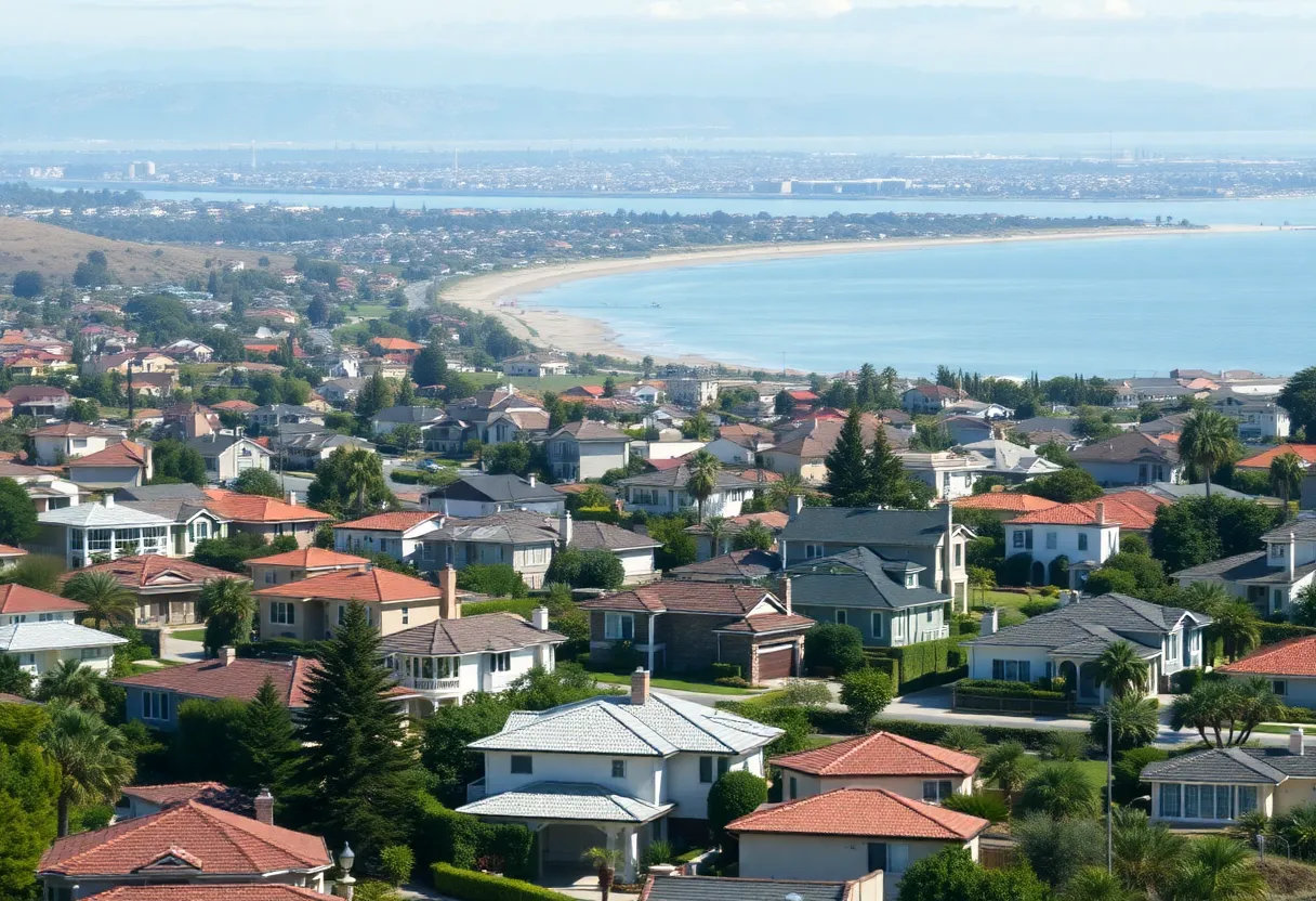 Scenic view of residential homes in Orange County