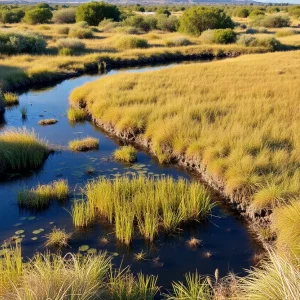A beautiful landscape of Randall Preserve featuring coastal wetlands and diverse ecosystems.