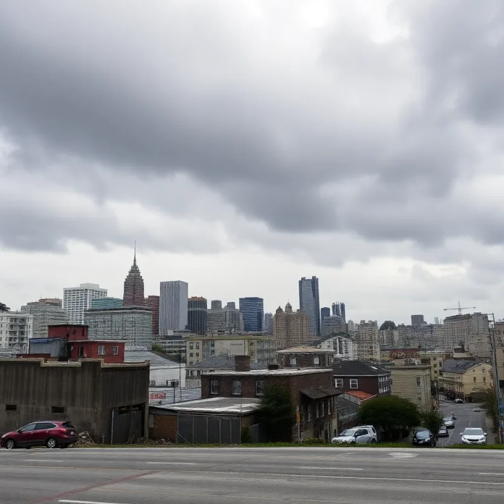A view of San Francisco depicting urban struggles and challenges.