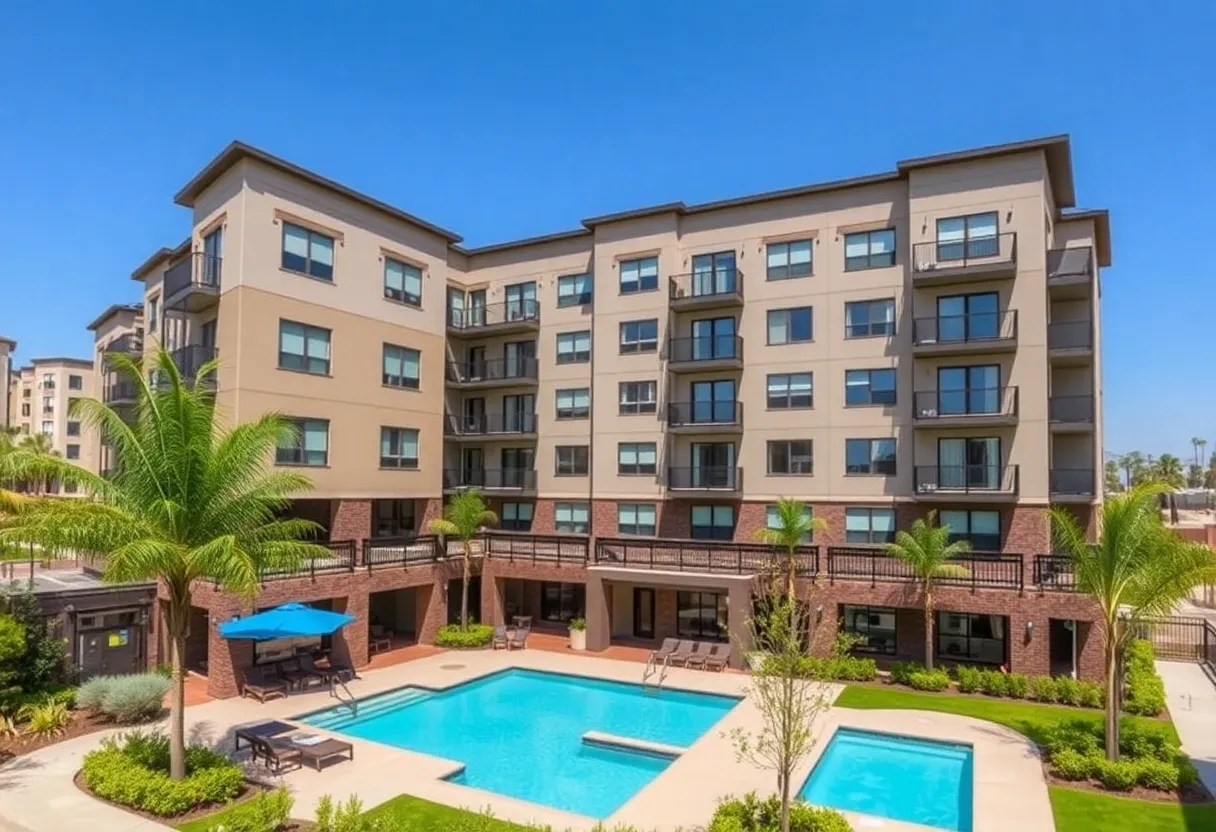 Construction of the Slater Ave Apartments in Fountain Valley