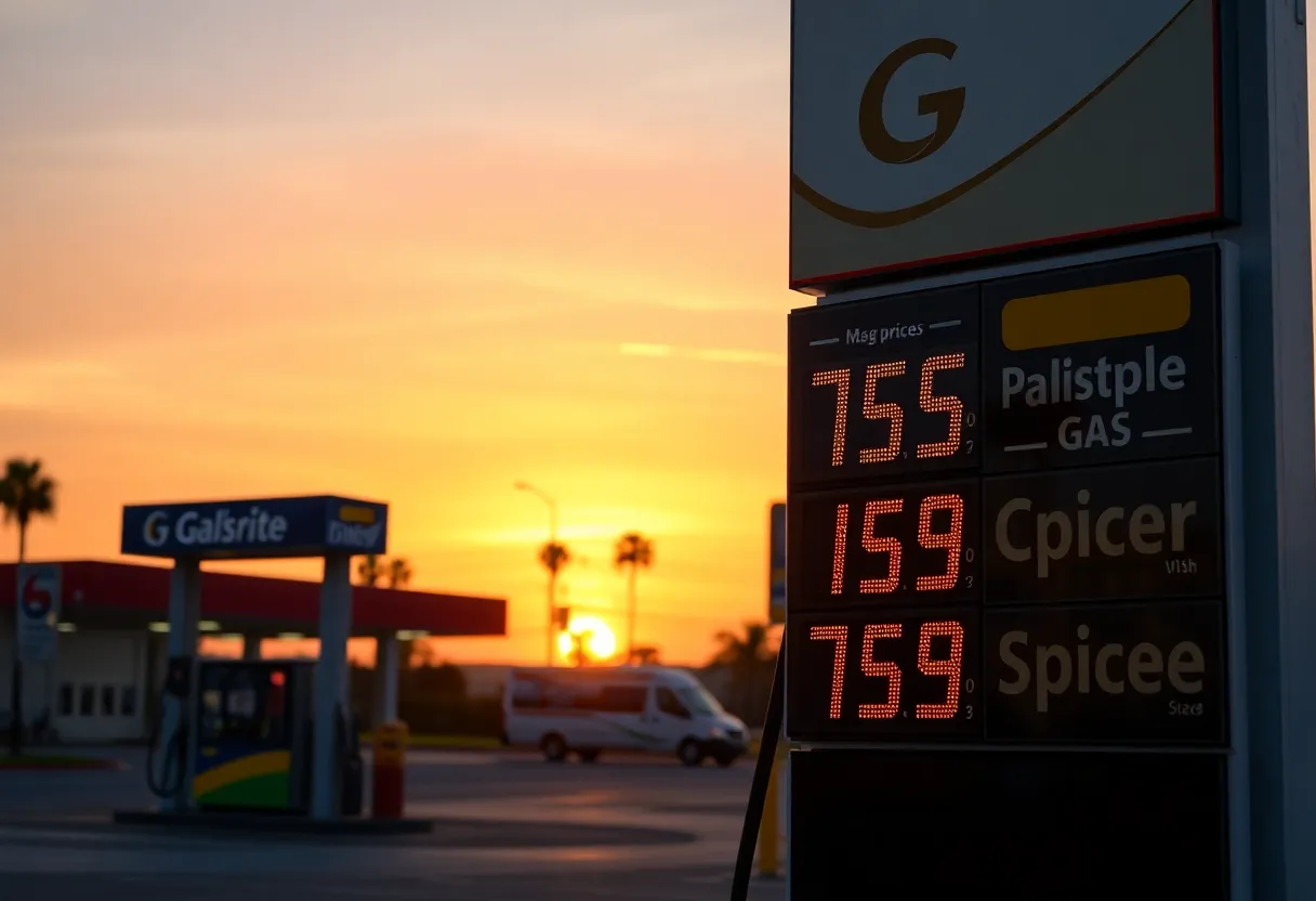 Gas station prices increasing in California