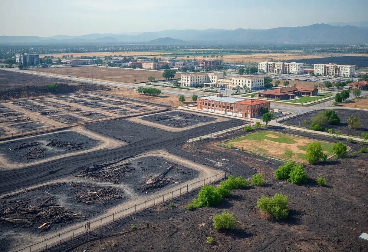 Rebuilding efforts in California after the wildfire