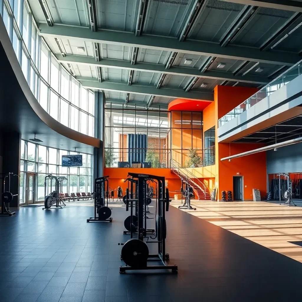The newly opened Freed Center at Vanguard University featuring modern athletic facilities.
