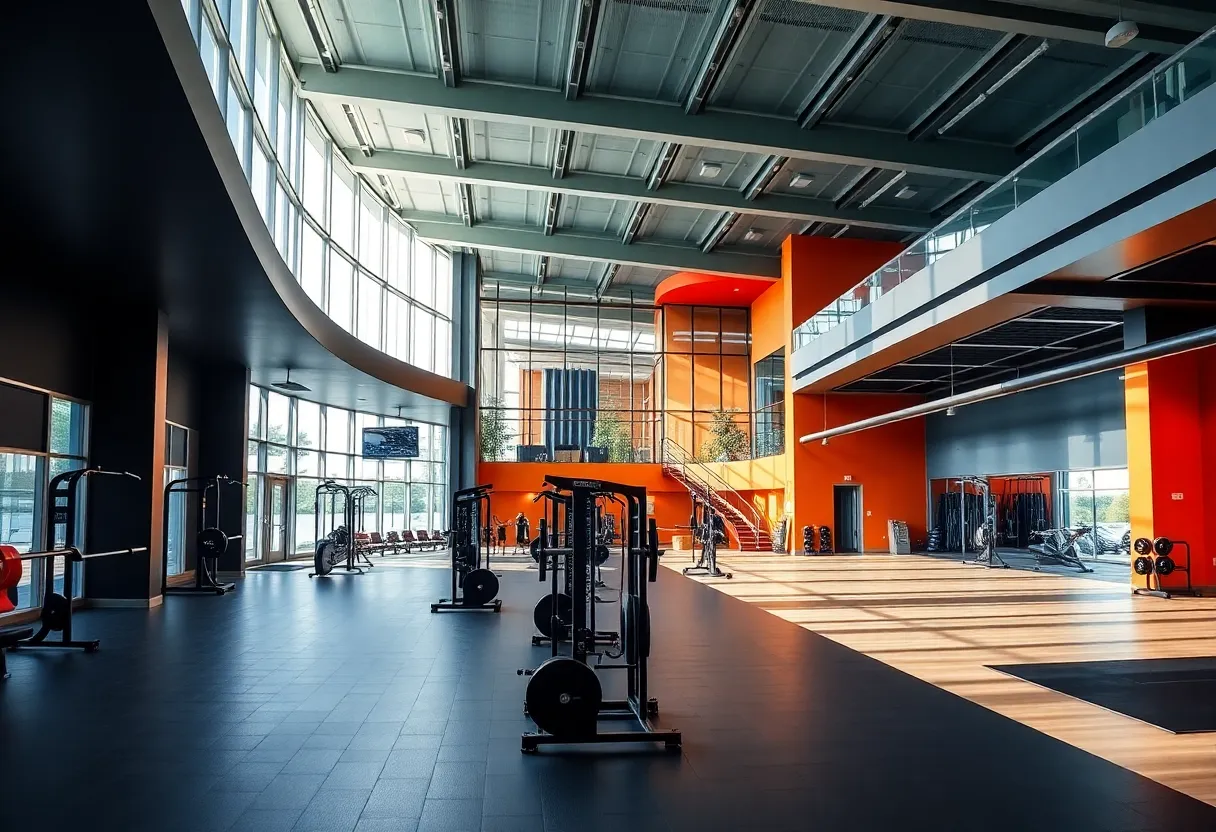The newly opened Freed Center at Vanguard University featuring modern athletic facilities.