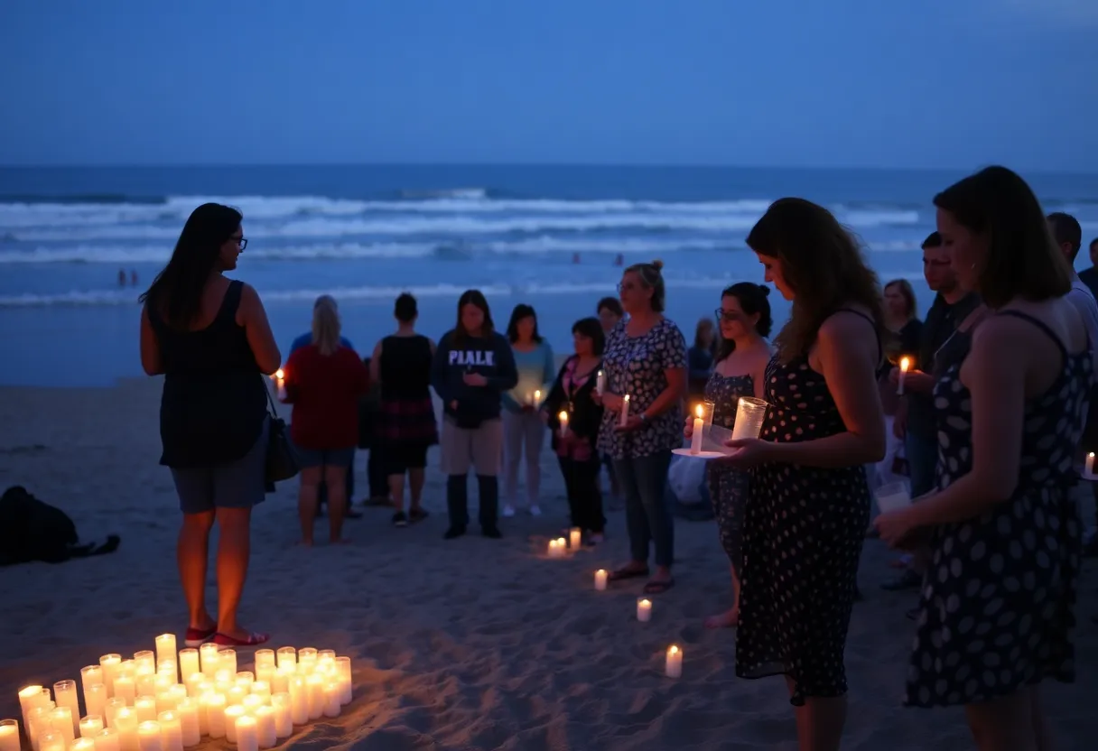 Community gathering to remember a woman killed by a DUI driver in Huntington Beach.