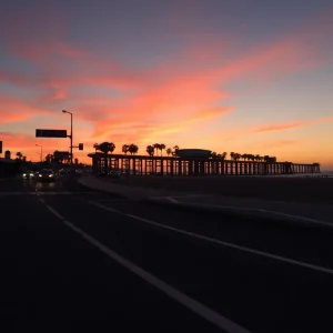 Serene Huntington Beach sunset representing community support