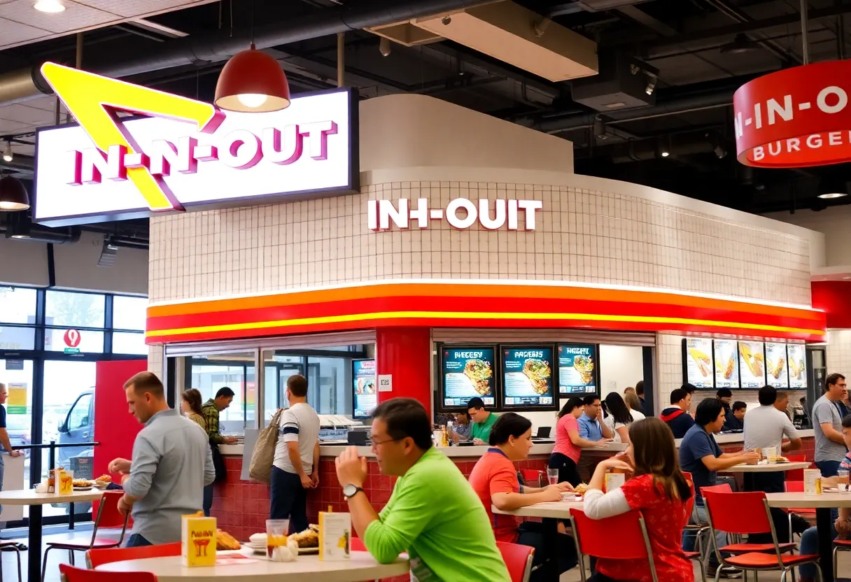 In-N-Out Burger restaurant exterior in Tennessee