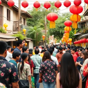 Community celebration in Little Saigon reflecting Vietnamese culture