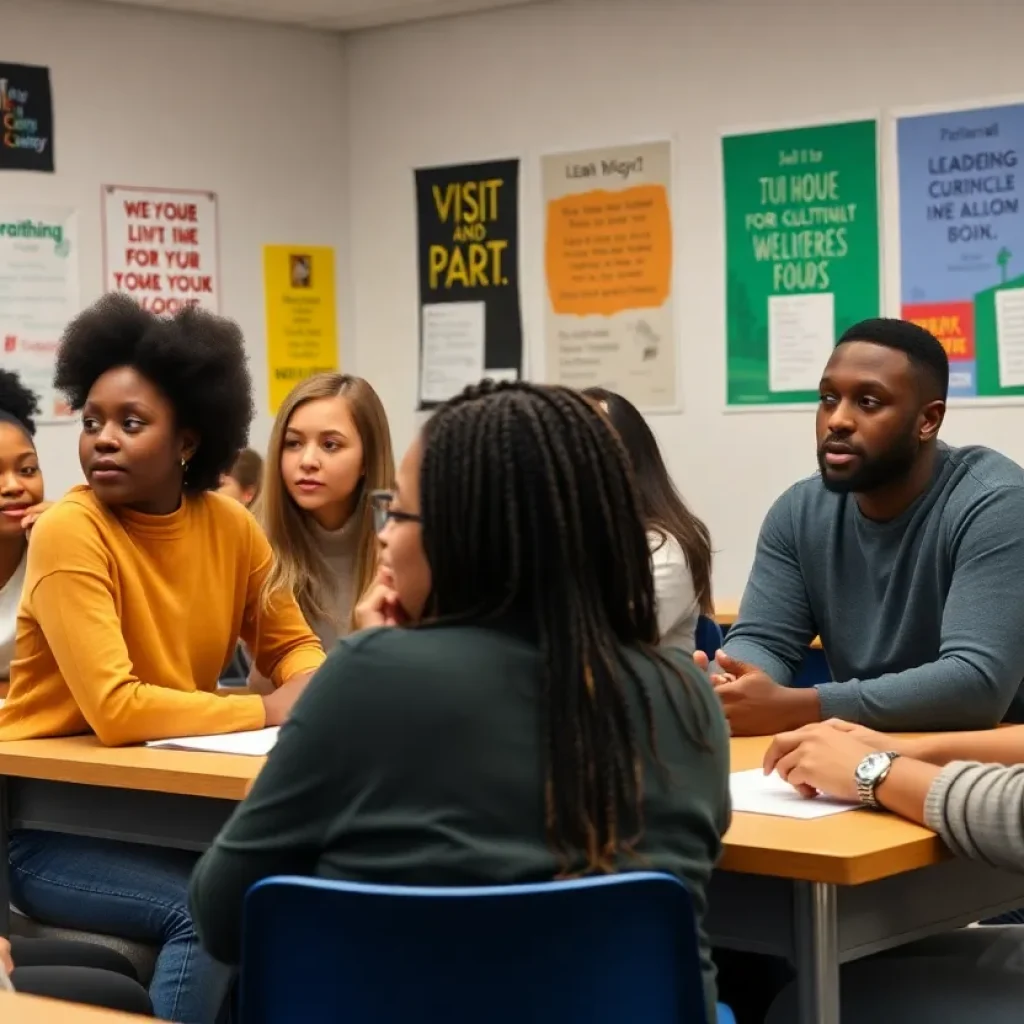 Students participating in the Vanguard University Leadership program