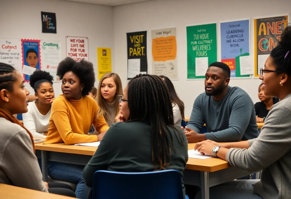 Students participating in the Vanguard University Leadership program