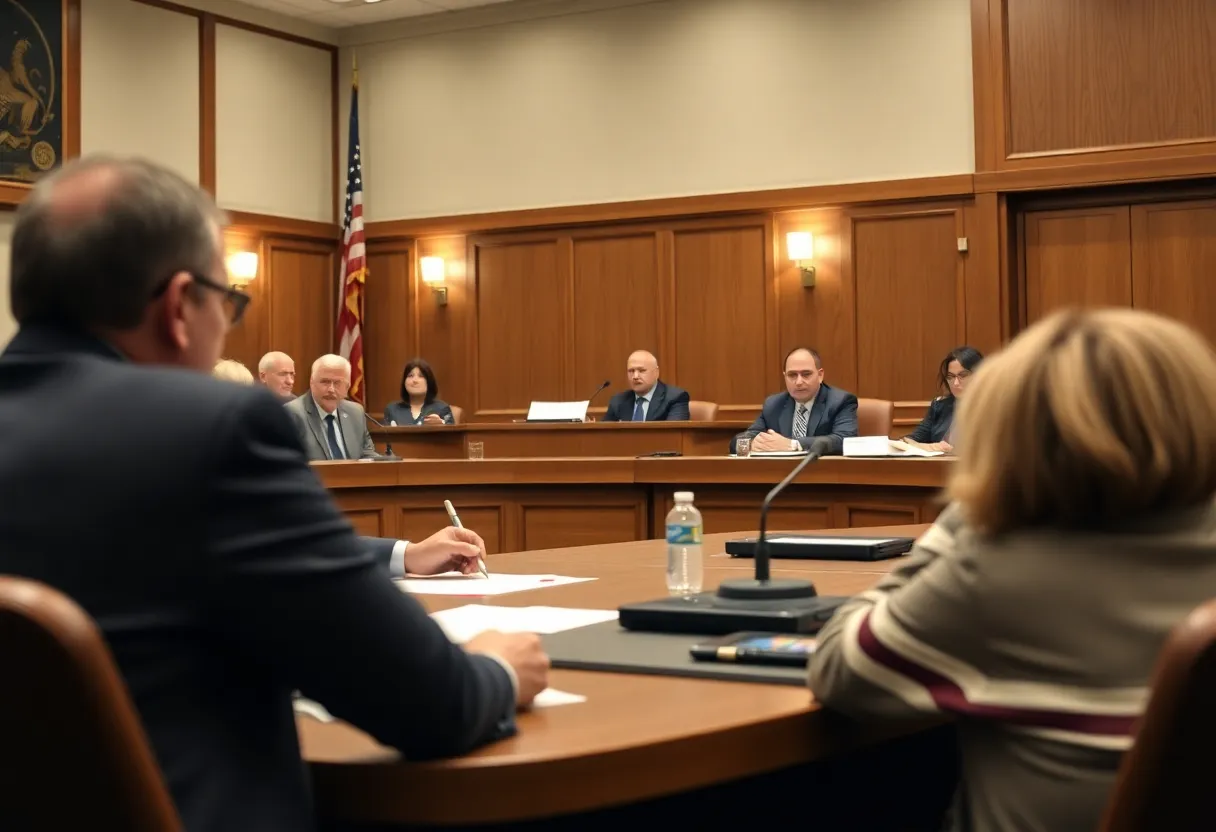 City council members discussing fraud prevention at a meeting