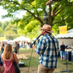 Festival attendees enjoying Boots In The Park.