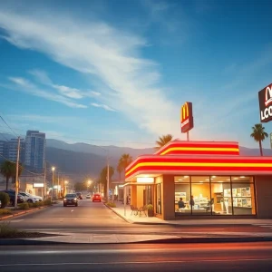 Conceptual representation of California's fast food business environment and relocation trends.