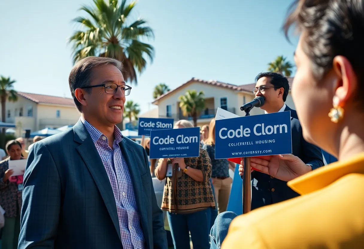 California political campaign on finances and housing